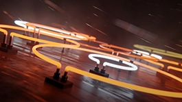 Thumbnail image for Neon Rain (Vermilion) wallpaper