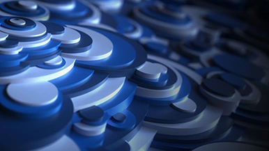 Thumbnail image for 3D Circle Steps (Bright Blue) wallpaper